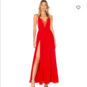 Michael Costello Red Formal Dress